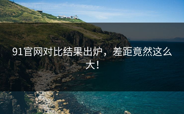 91官网对比结果出炉，差距竟然这么大！