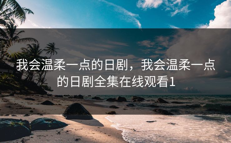 我会温柔一点的日剧，我会温柔一点的日剧全集在线观看1